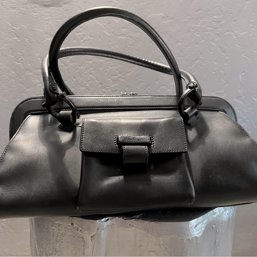 Genuine Salvatore Ferragamo Doctors Handbag and matching wallet/wristlet.
